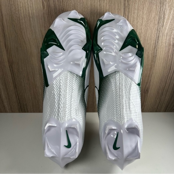 Nike Vapor Edge Pro 360 White Green Football Cleats CV6345-103 Men’s Size 12 - Picture 10 of 11
